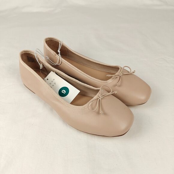 A New Day Jackie Beige Ballet Flats Memory Foam Insole Size 9.5 Cute Balletcore - Picture 2 of 9